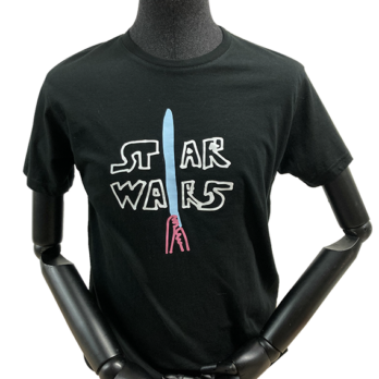 t-shirt parodique pour fan de star wars